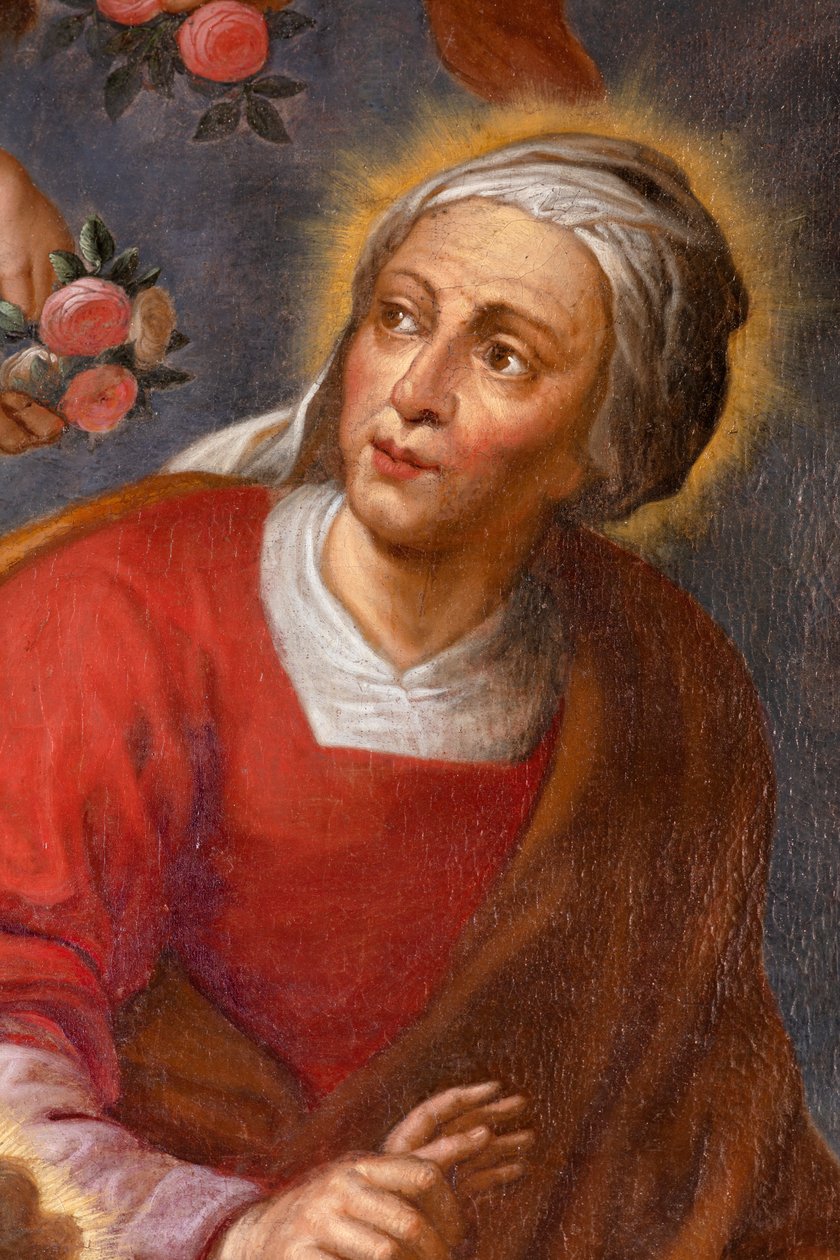 Sankt Anne, Vor Frue og Jesusbarn, alterklæde i nordlige sidealter af Unknown artist