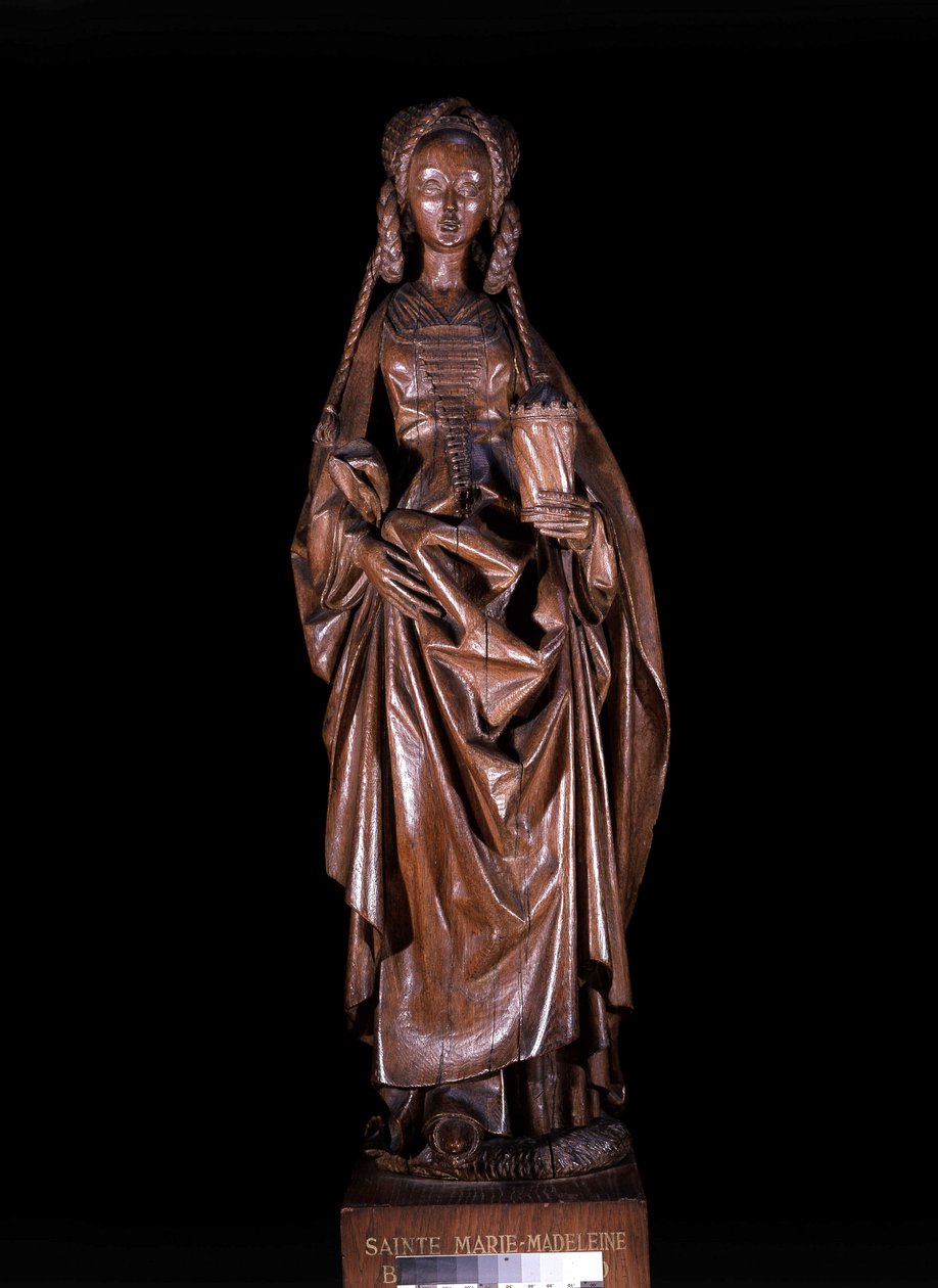Sankt Maria Magdalena i Maria af Bourgogne, datter af Karl Temeraire, udskåret træ af Unknown artist