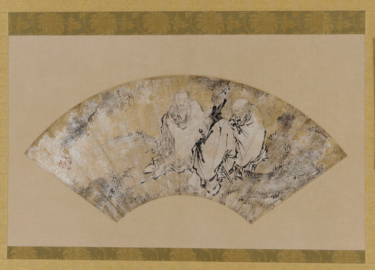 Sakyamuni, Confucius og Lao-tzu under et fyrretræ af Unknown artist