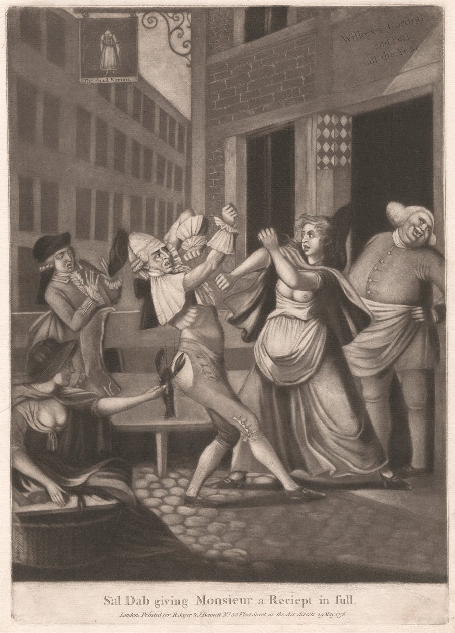 Sal Dab giver Monsieur en fuld kvittering af Unknown artist