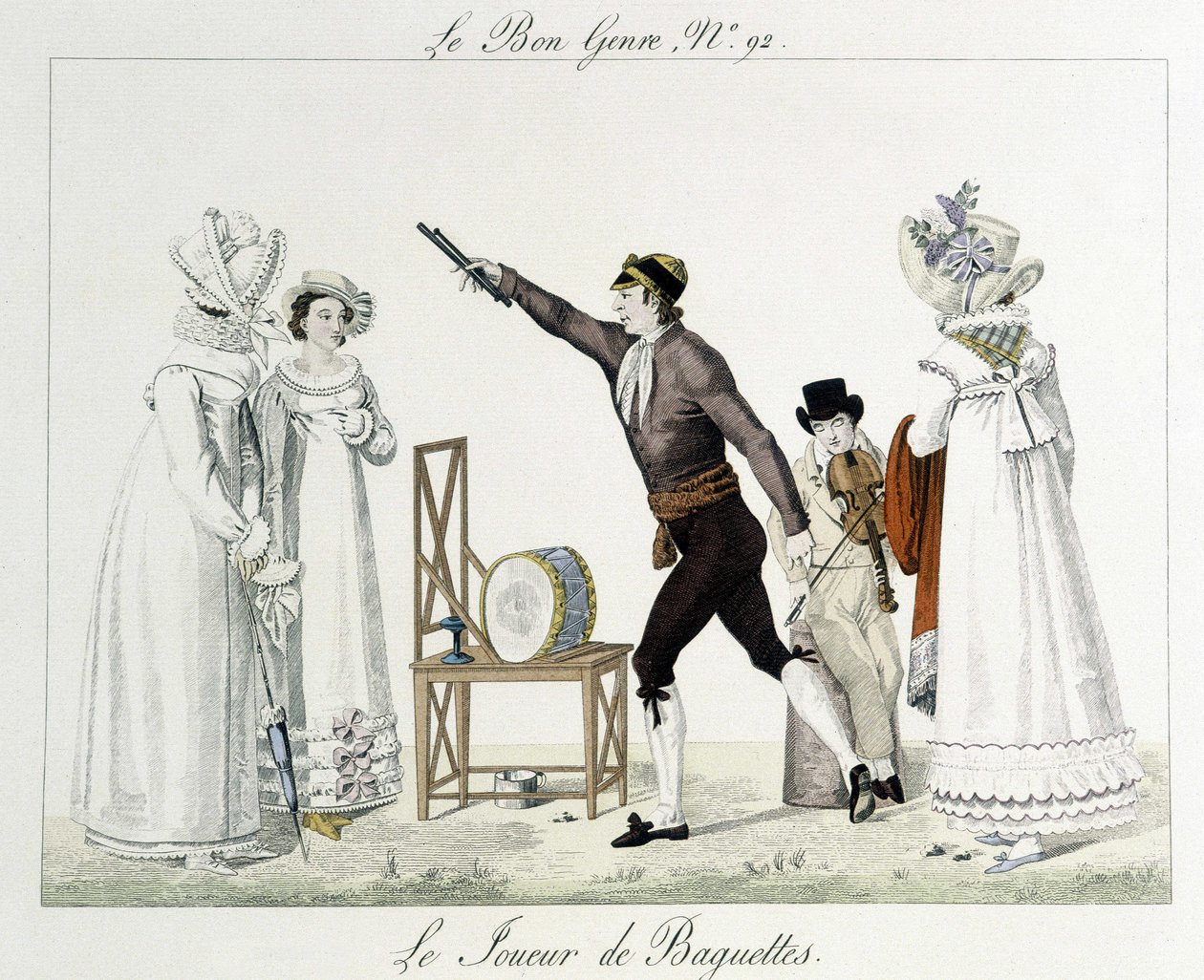 Saltimbanks: Spilleren af spisepinde - i "" Den gode genre"", deb. 19. århundrede af Unknown artist