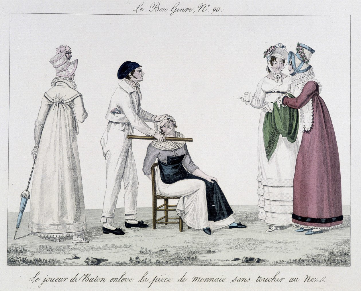 Saltimbanque: stafetten - i “” Den gode genre””, deb. 19. århundrede af Unknown artist
