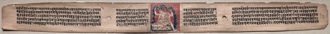 Samantabhadra Spinning Clouds of Things: Folio 22 (recto), fra en Gandavyuha-sutra (Scripture of the Supreme Array): af Unknown artist