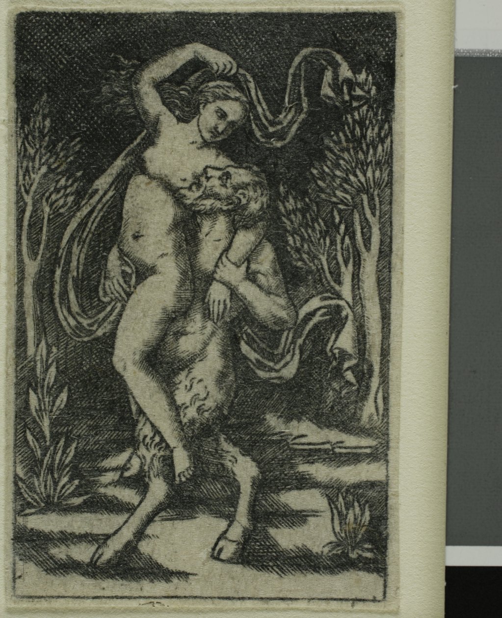 Satyr bærer en nymfe af Unknown artist