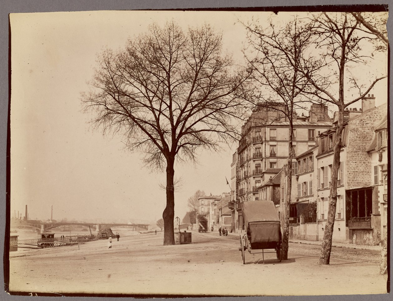 [Scene langs floden] af Unknown artist