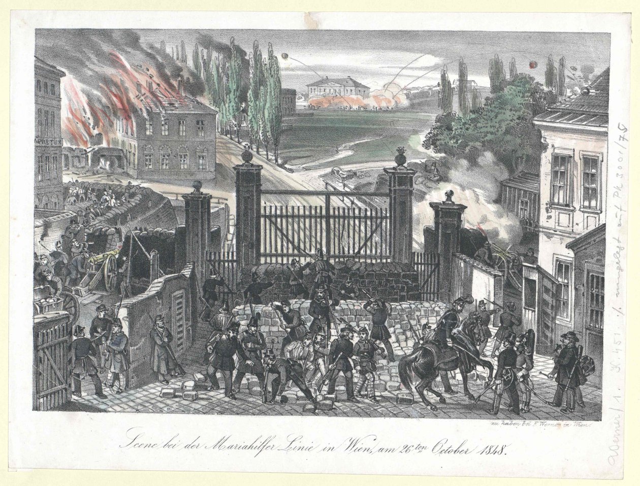 Scene ved Mariahilf-banen i Wien af Unknown artist