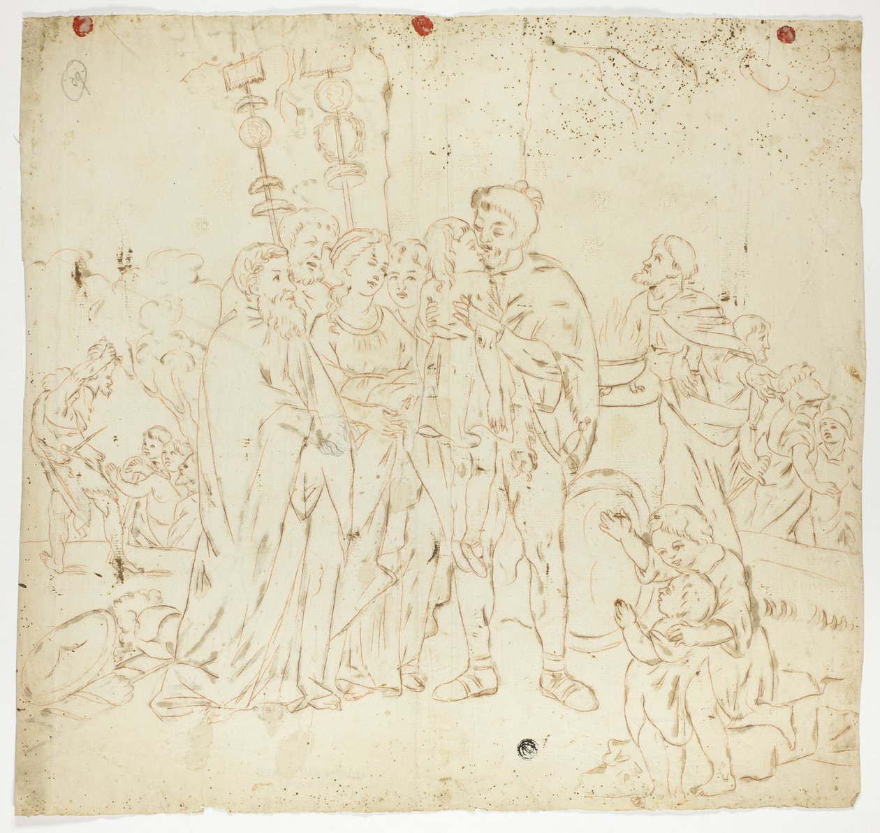 Scene fra romersk historie af Unknown artist