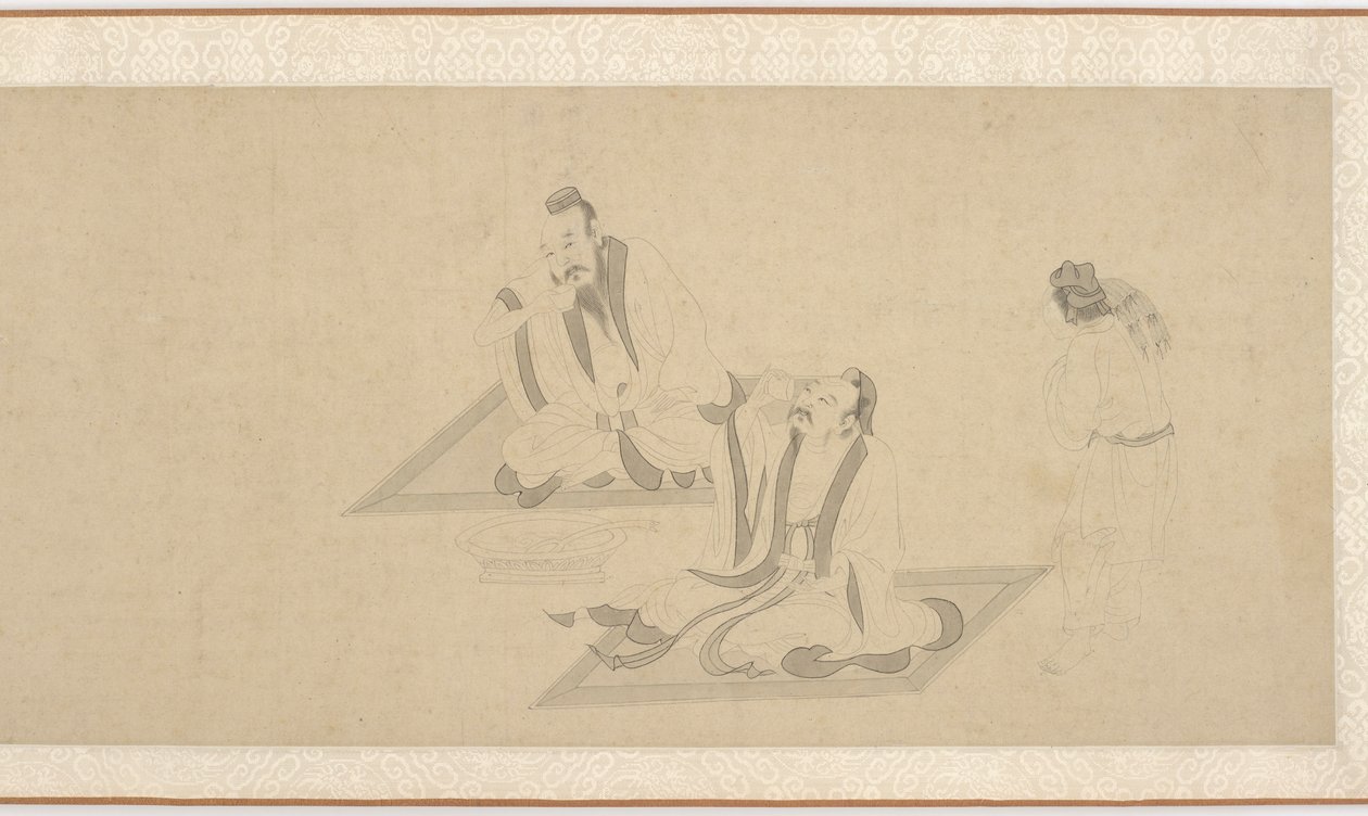 Scener fra Tao Yuanmings liv (del 1) af Unknown artist