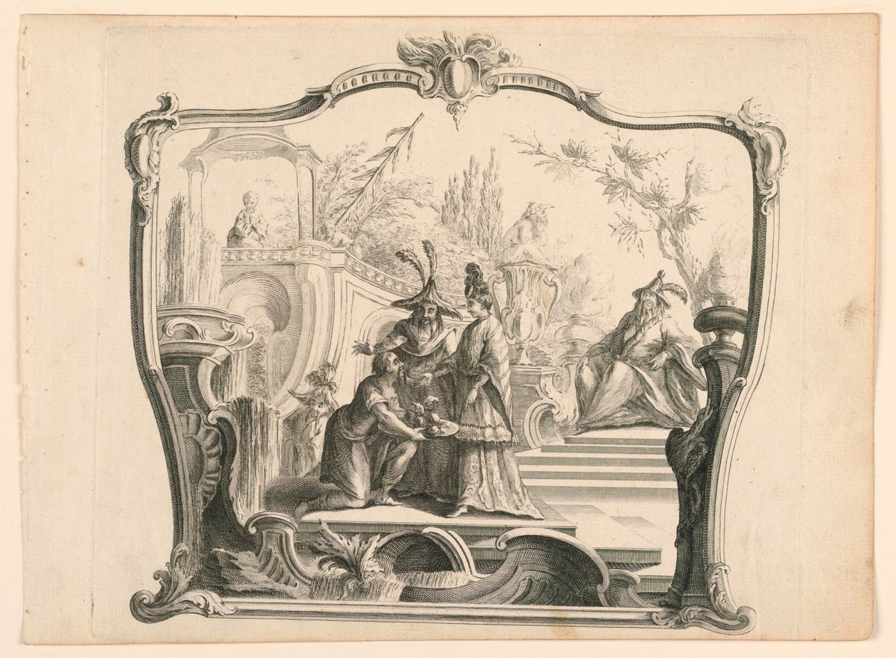 Skærm eller overdør, kinostøj af Unknown artist