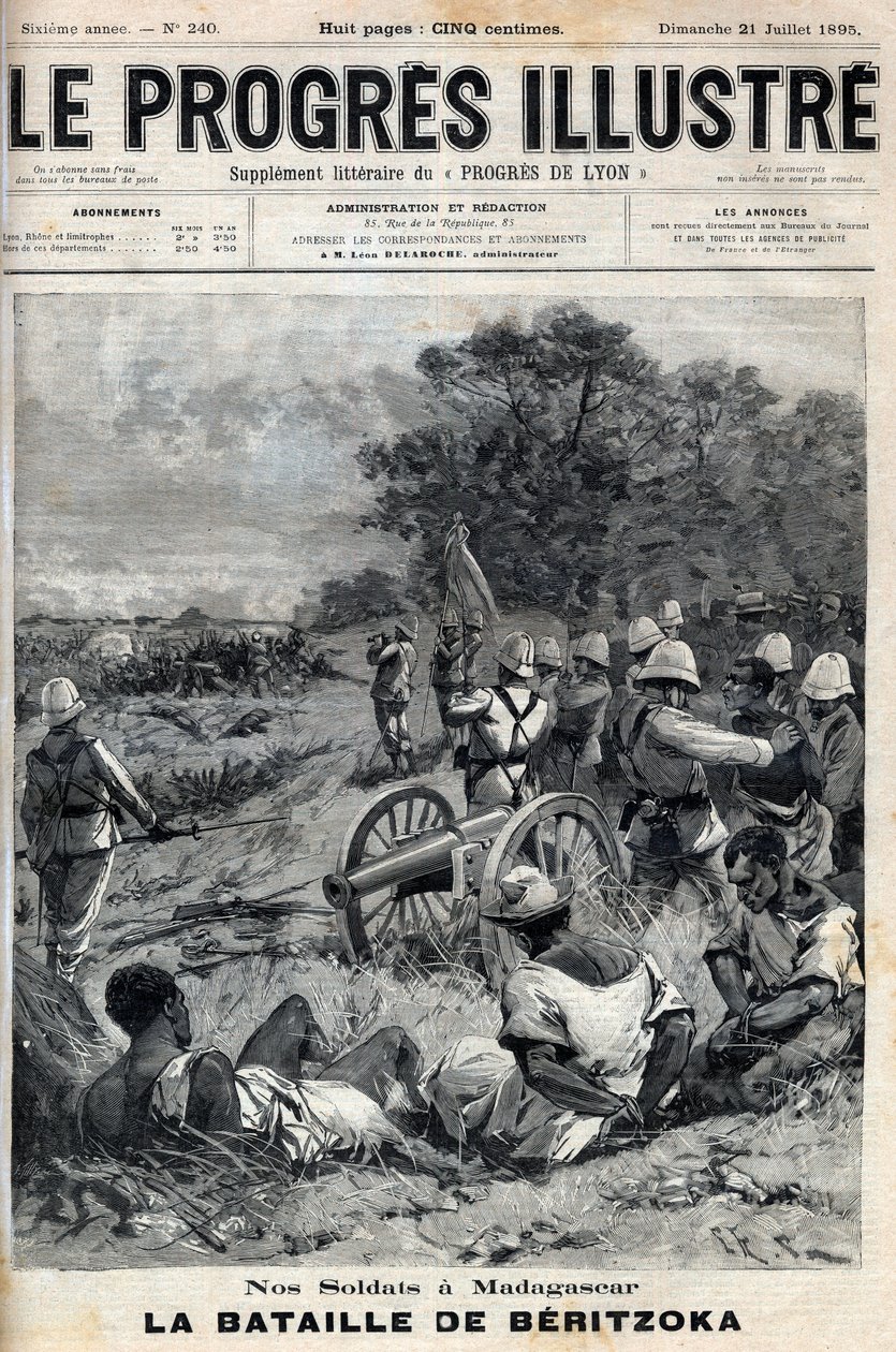 Anden fransk-malagasisk krig (1895) Beritzoka den 30. juni af Unknown artist
