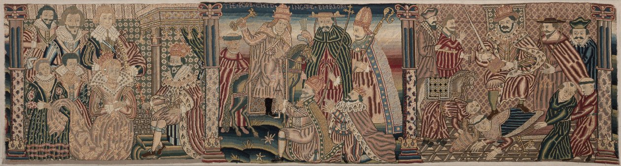 Udsnit af en broderet frise af Unknown artist
