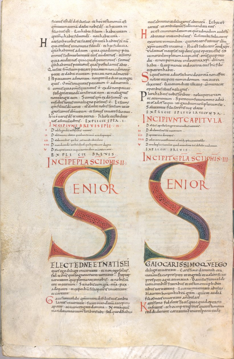 Senior, Epistola Iohannis II og Epistola Iohannis III af Unknown artist