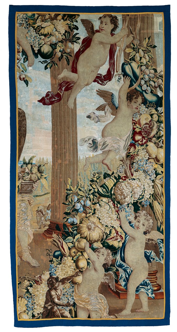 September og oktober fra The Twelve Months of the Year (Fragment) af Unknown artist