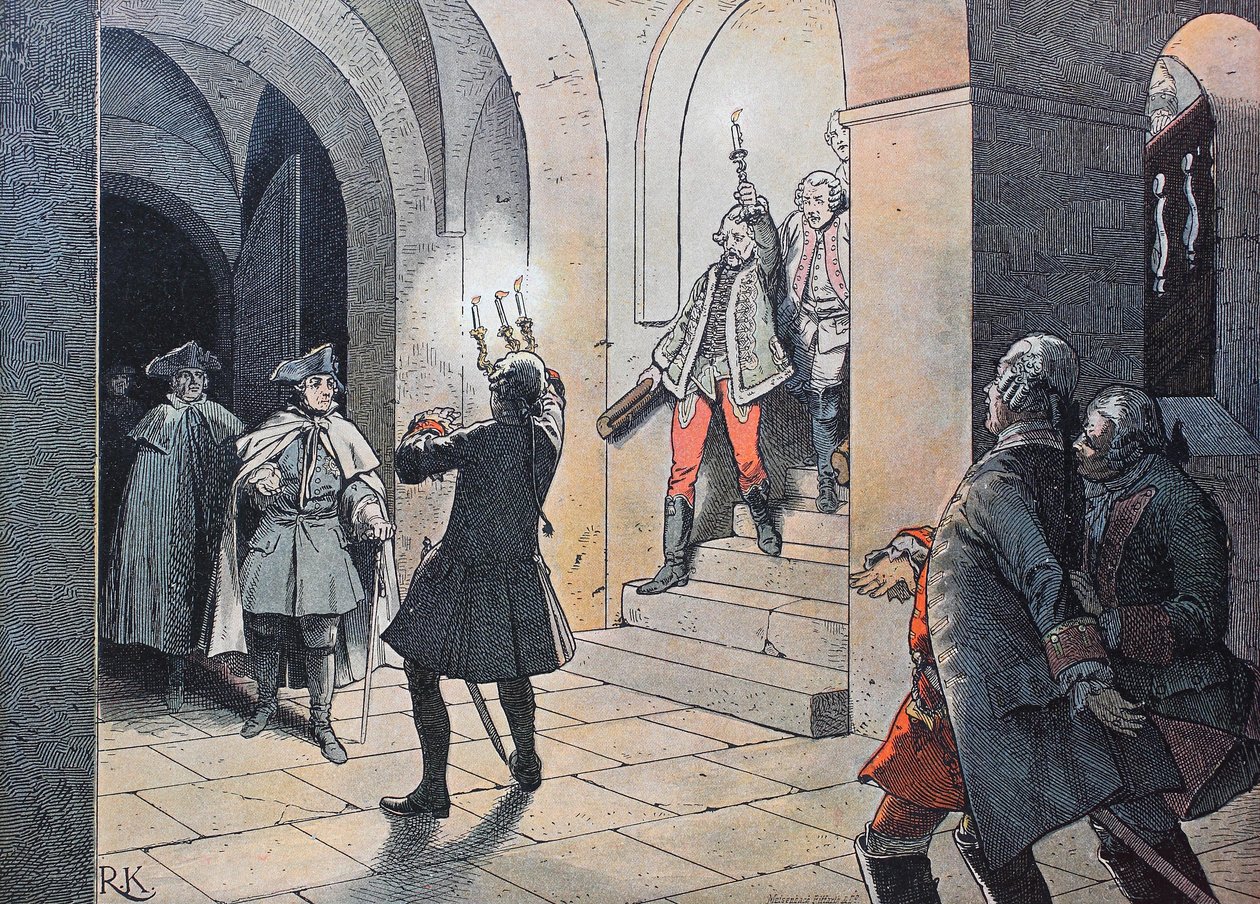 Syvårskrig, mellem 1756 og 1763, Kong Frederik den Store af Unknown artist