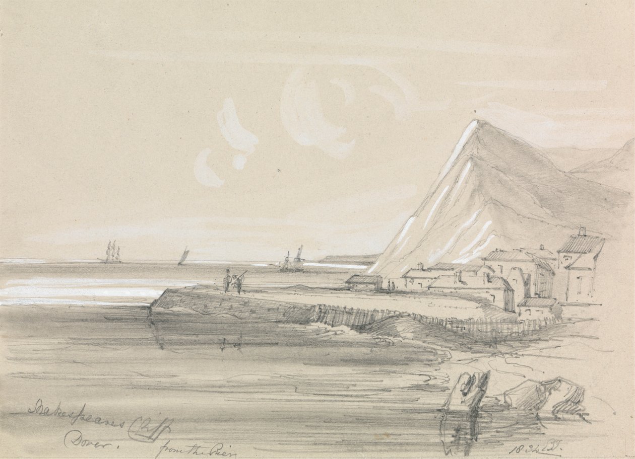 Shakespeares Cliff, Dover af Unknown artist