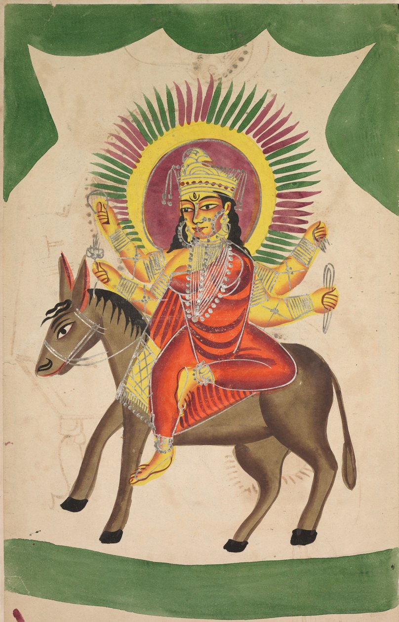 Sheetaladevi: The Smallpox Goddess (rekto) af Unknown artist