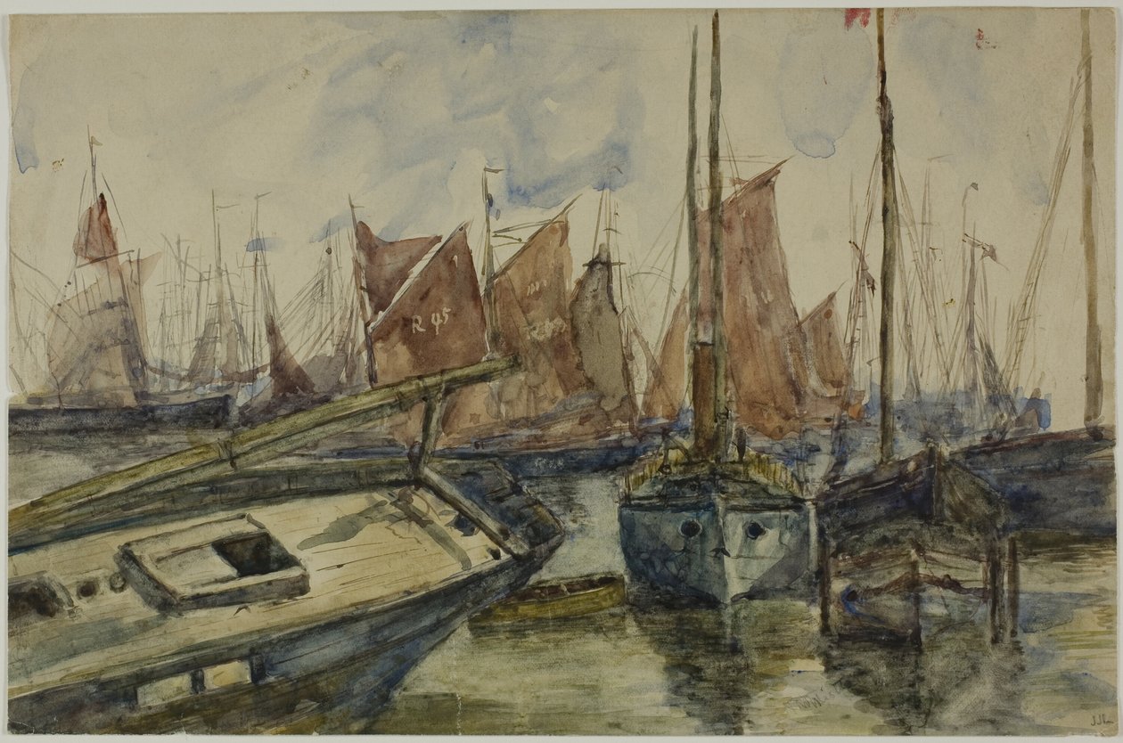Skibe i Havn af Unknown artist