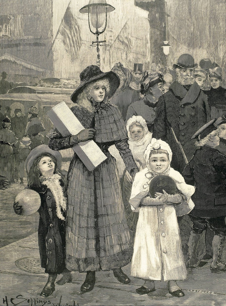 Shopping i New York (1891). af Unknown artist