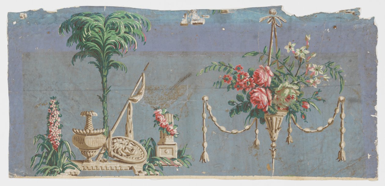 Sidevæg - fragment af Unknown artist