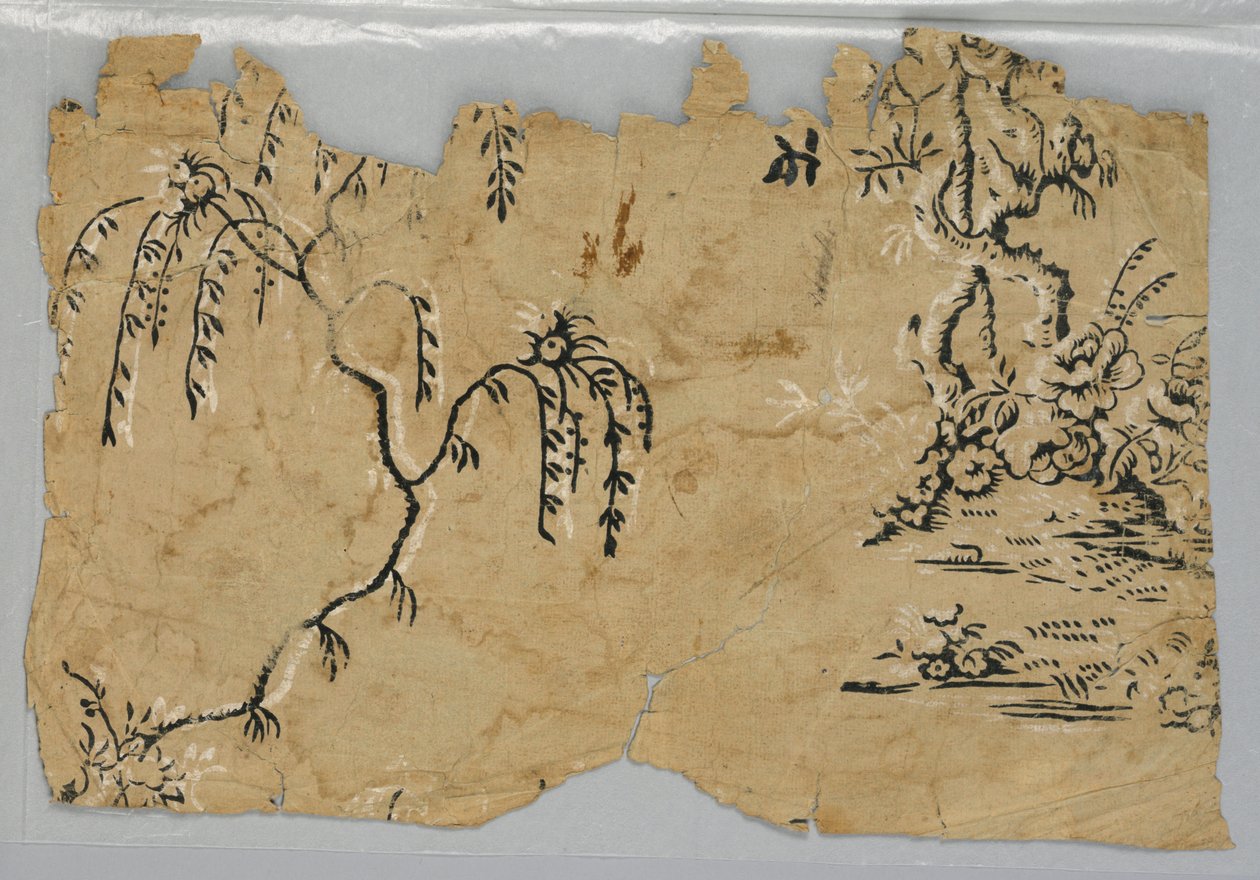Sidevæg - fragment af Unknown artist