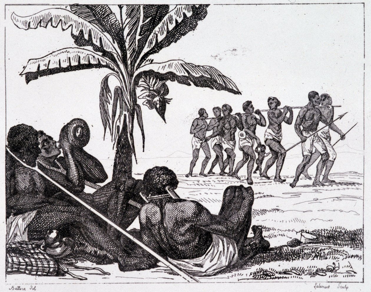 Slavehandel på en rejse - i "" maleriske Frankrig"", T.III af Unknown artist