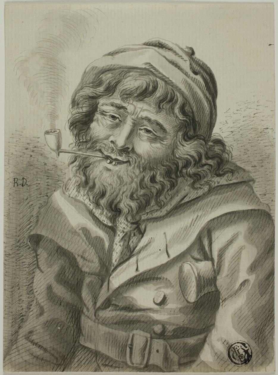 Rygende havkaptajn af Unknown artist