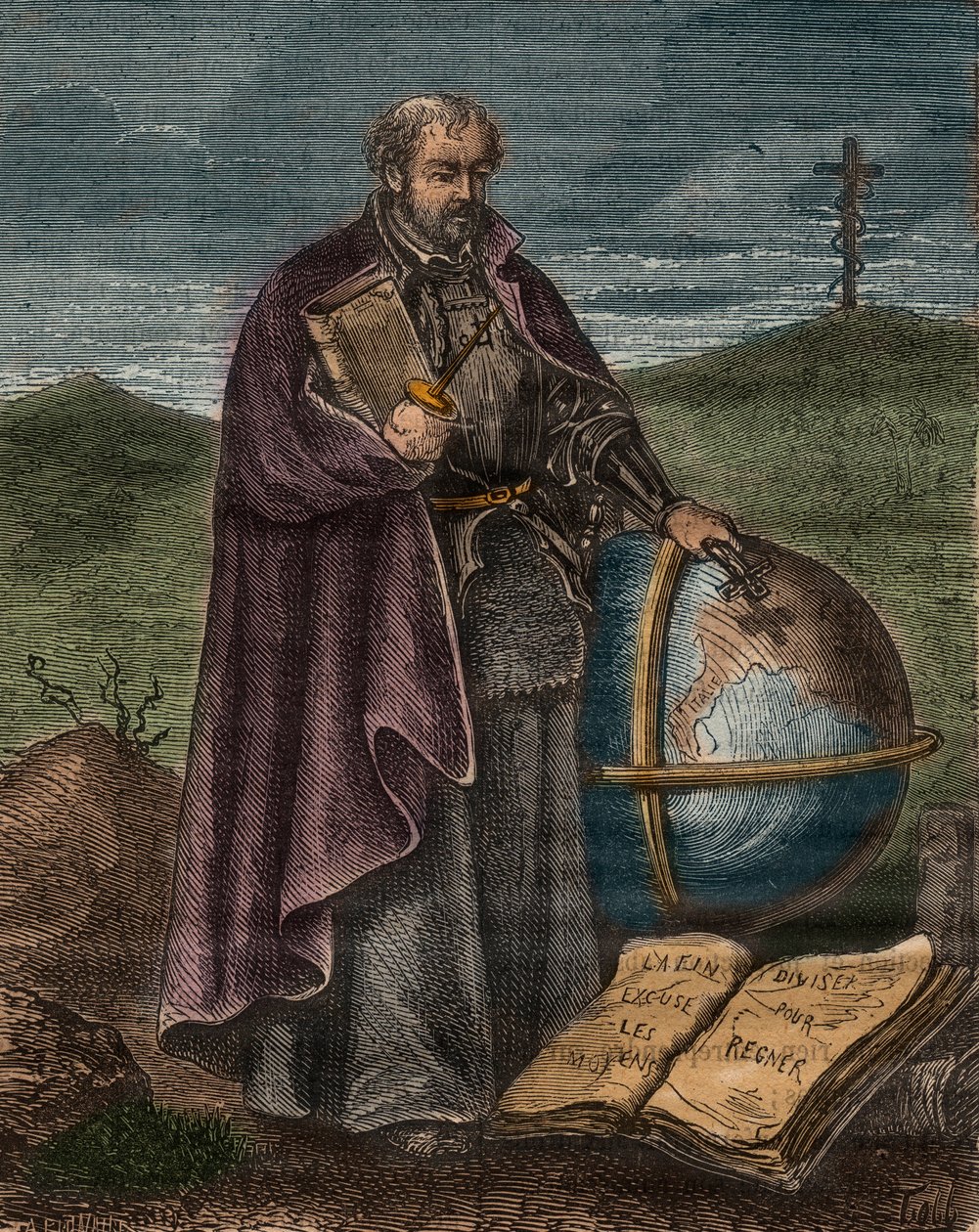 Skt. Ignatius af Loyola (1491-1556) (farvestik) - Portræt af Ignatius af Loyola (Sant Ignazio eller Sankt Ignatius af Unknown artist