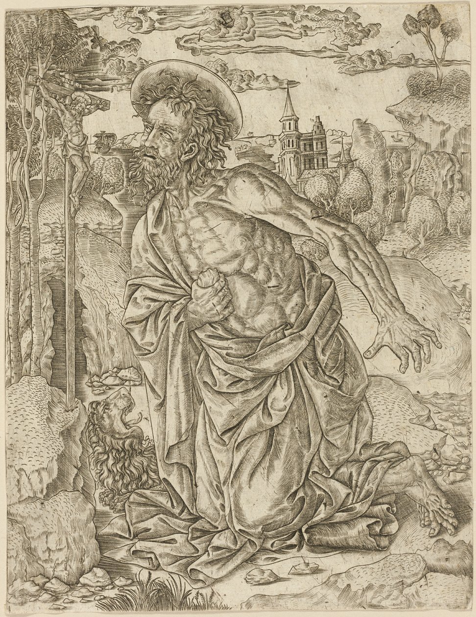 Sankt Hieronymus i bod af Unknown artist