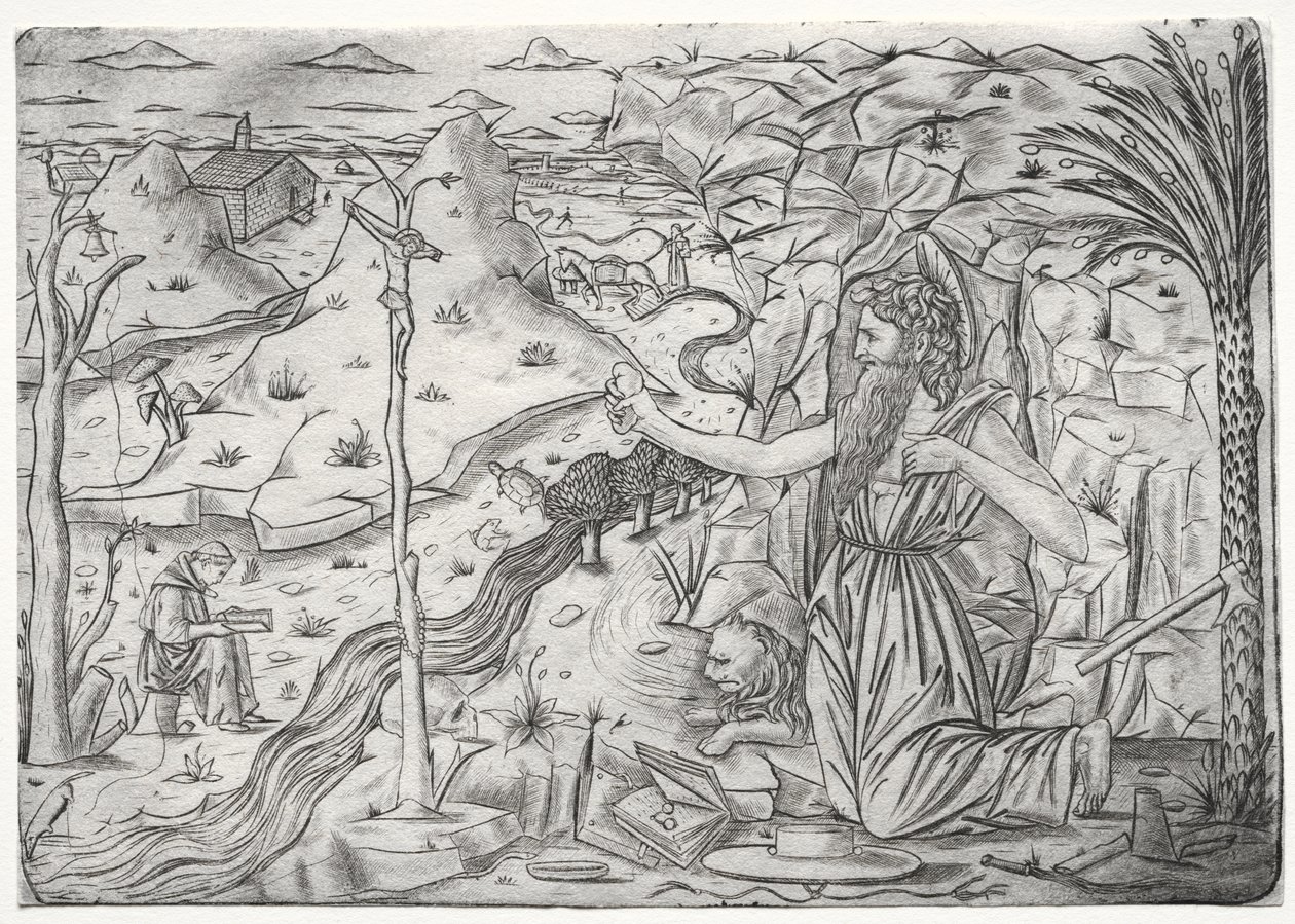 Sankt Hieronymus i bod af Unknown artist