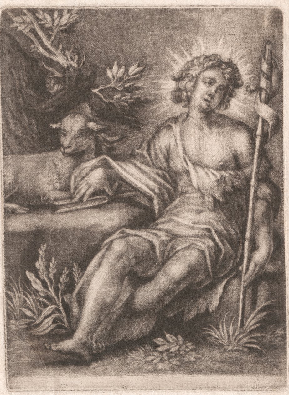 Johannes med Lammet af Unknown artist