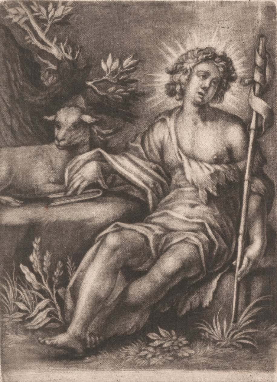 Johannes med Lammet af Unknown artist