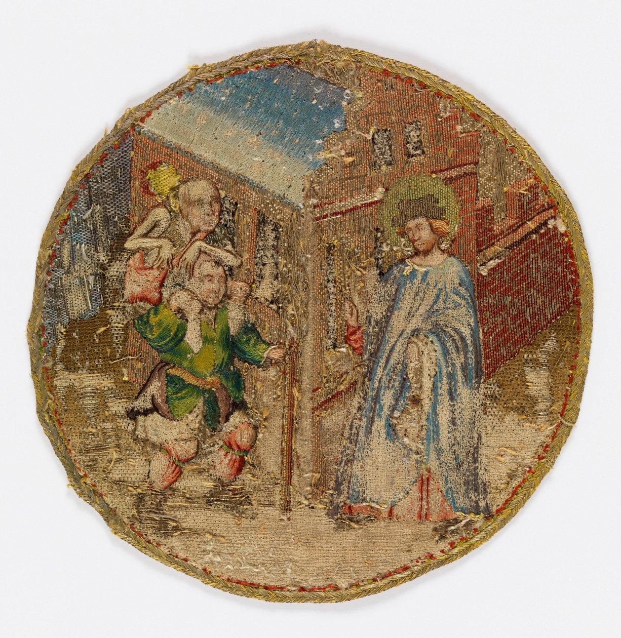 St. Martin helbreder de lamme og blinde tiggere mod deres ønsker af Unknown artist