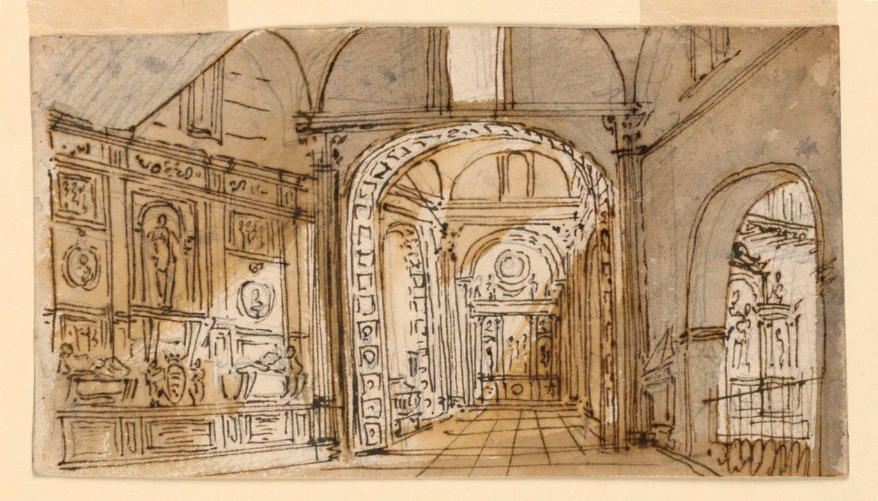 Scenedesign, Kirkeindretning af Unknown artist