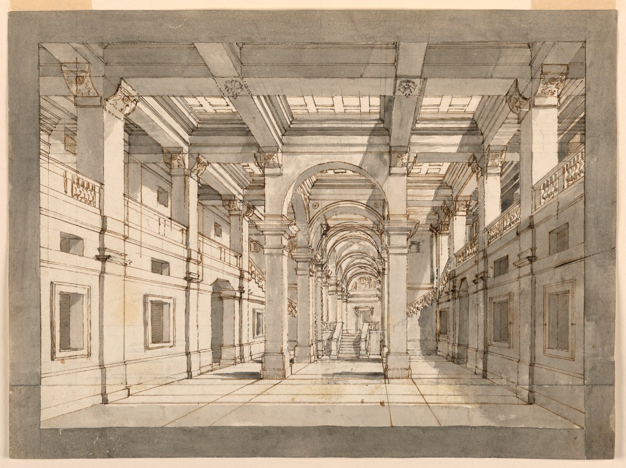 Scenedesign, Palace Interiør af Unknown artist