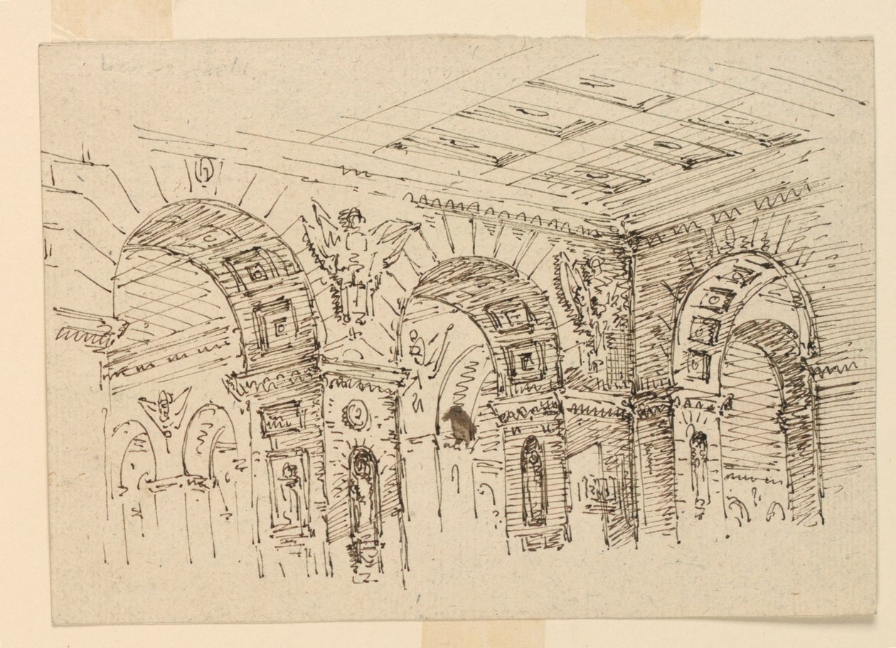 Scenedesign, Palace Interiør af Unknown artist