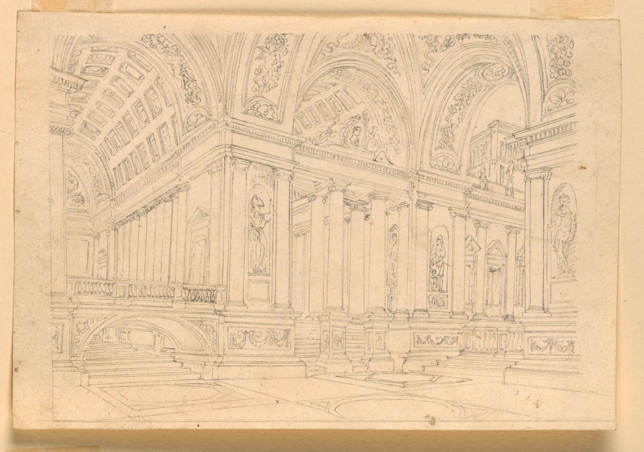 Scenedesign, Palace Interiør af Unknown artist