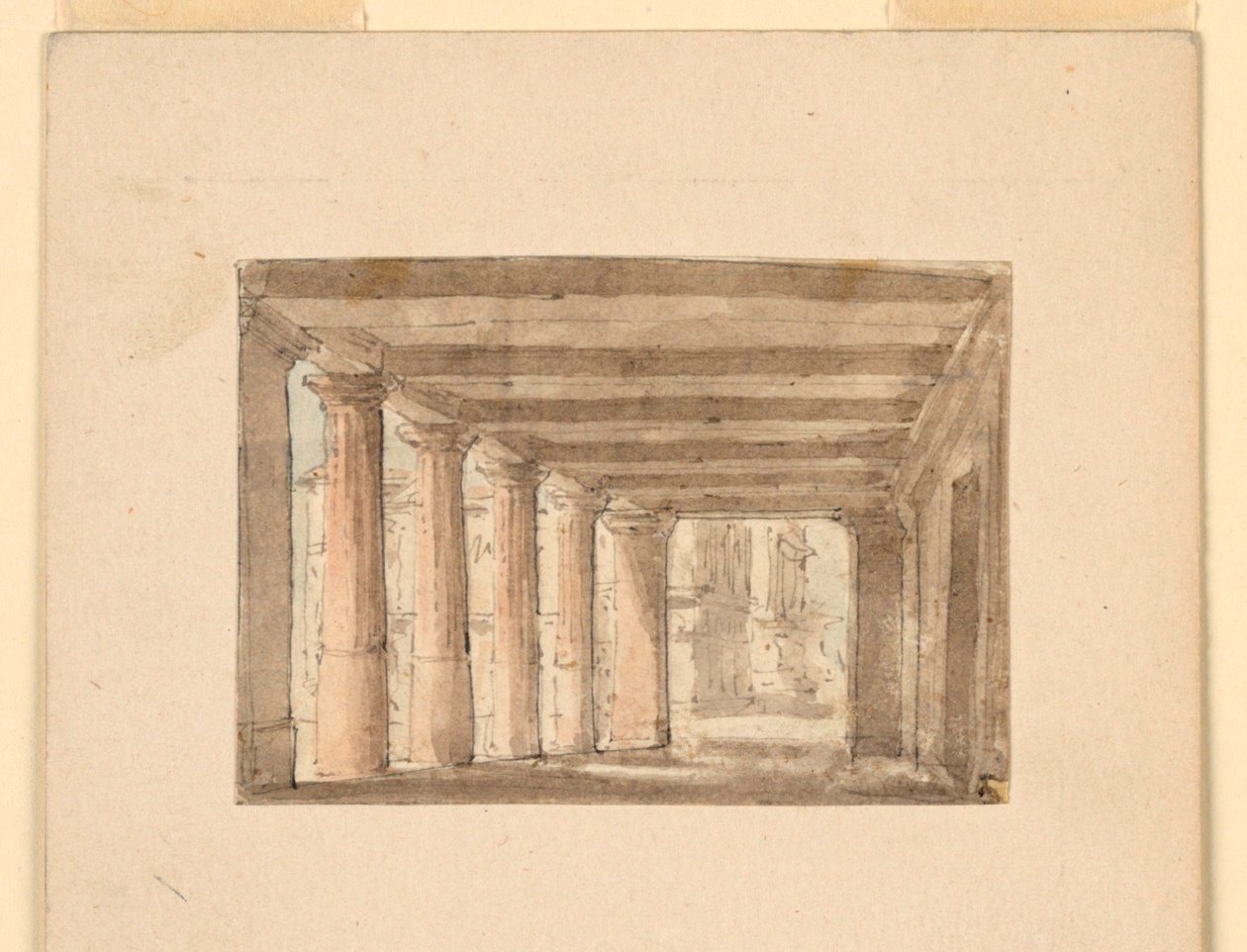 Scenedesign, Portico af Unknown artist