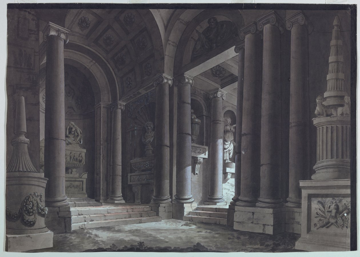 Scenedesign, Gravsalen af Unknown artist
