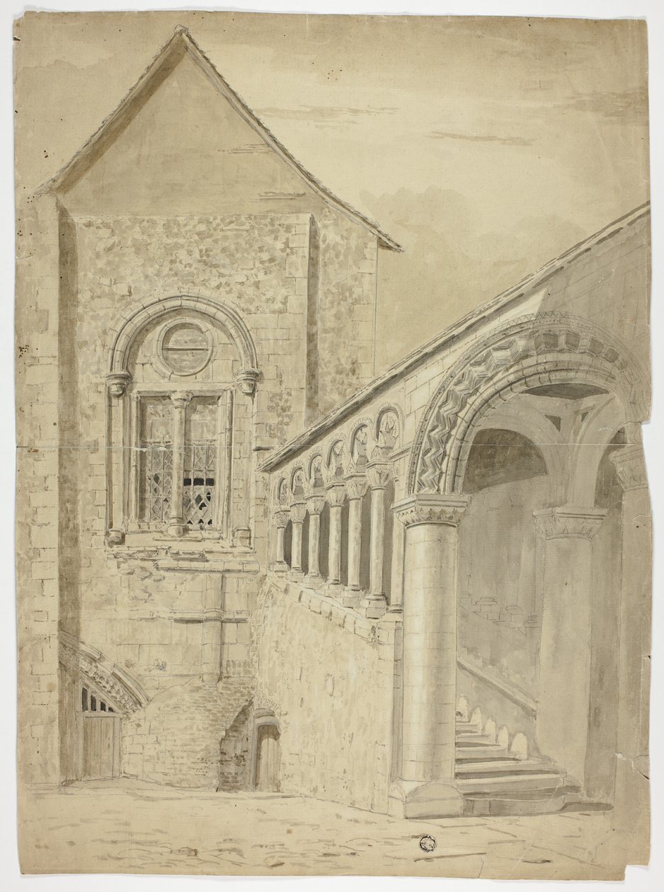 Trappeopgang ... Green Court, Canterbury af Unknown artist