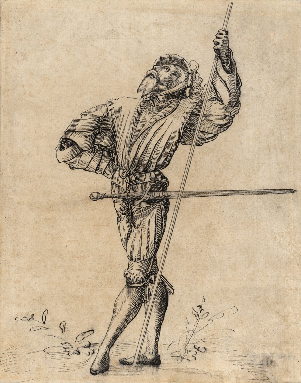 Stående Landsknecht af Unknown artist