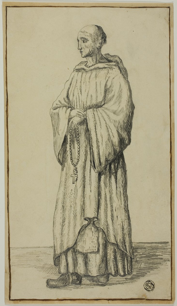 Stående Munk af Unknown artist
