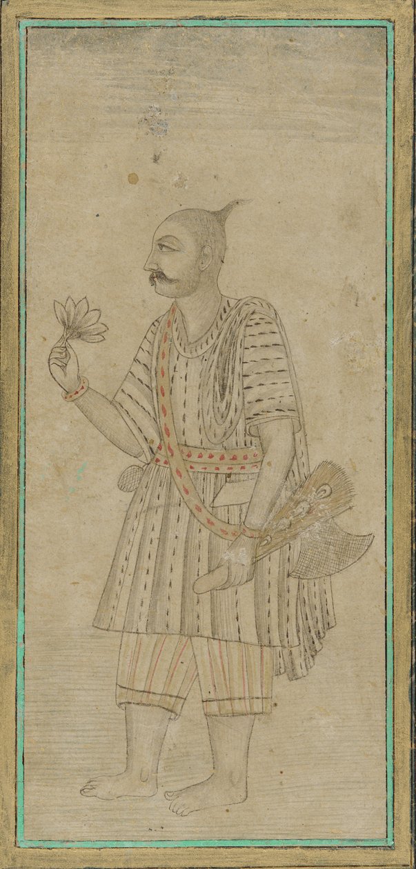 Stående figur af en mand, en sadhu af Unknown artist