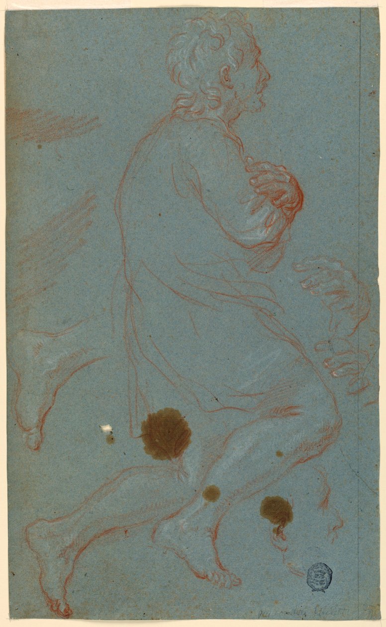 Studier sandsynligvis til en tilbedelse af hyrderne af Unknown artist