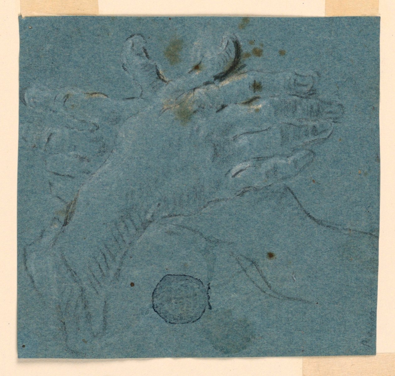 Studie: Et par hænder, krydsede af Unknown artist