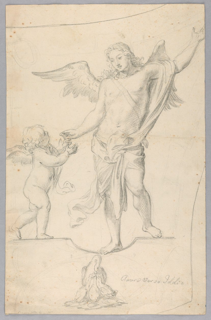 Studie til allegorisk maleri af Unknown artist