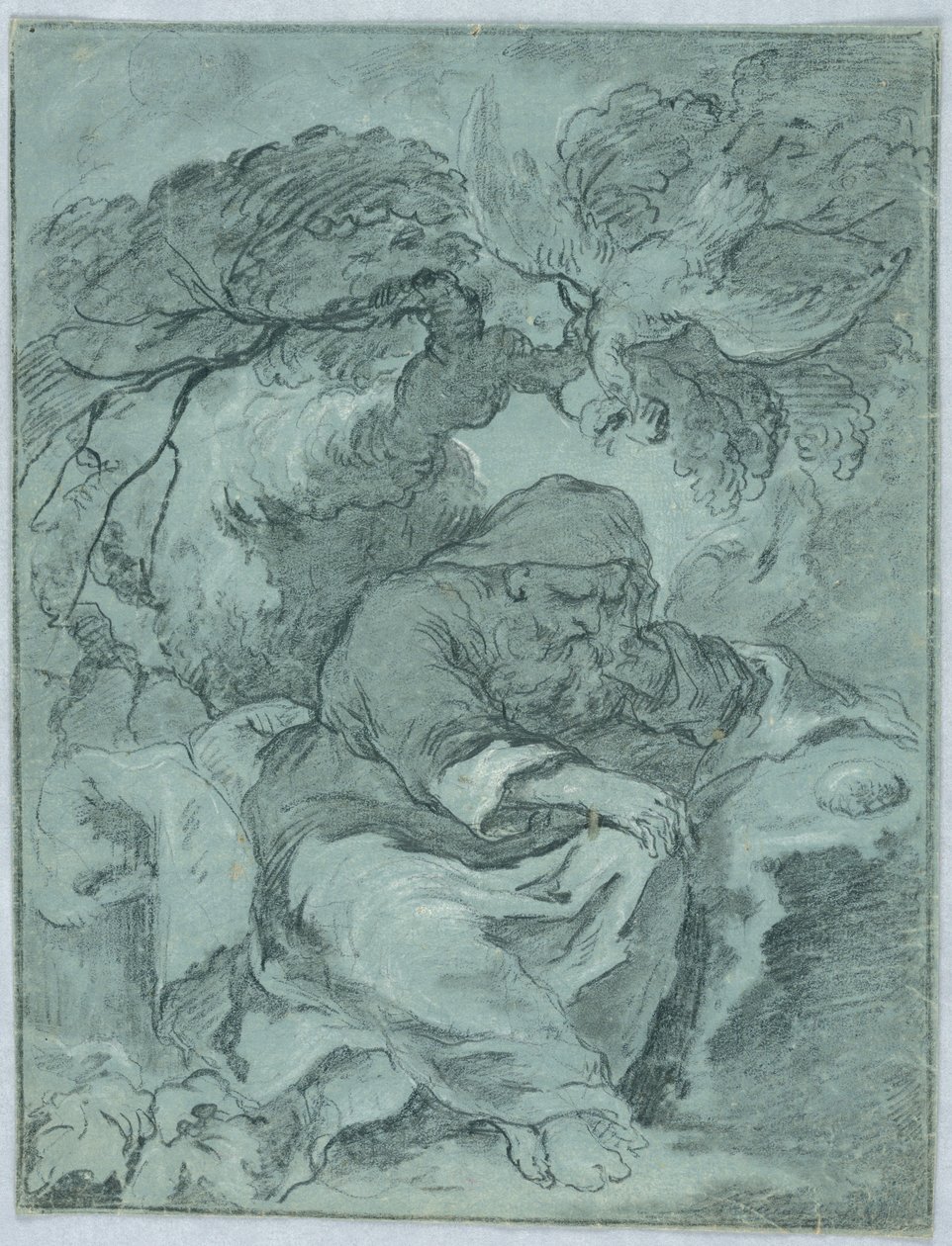 Studie for St. Paul Eremiten af Unknown artist