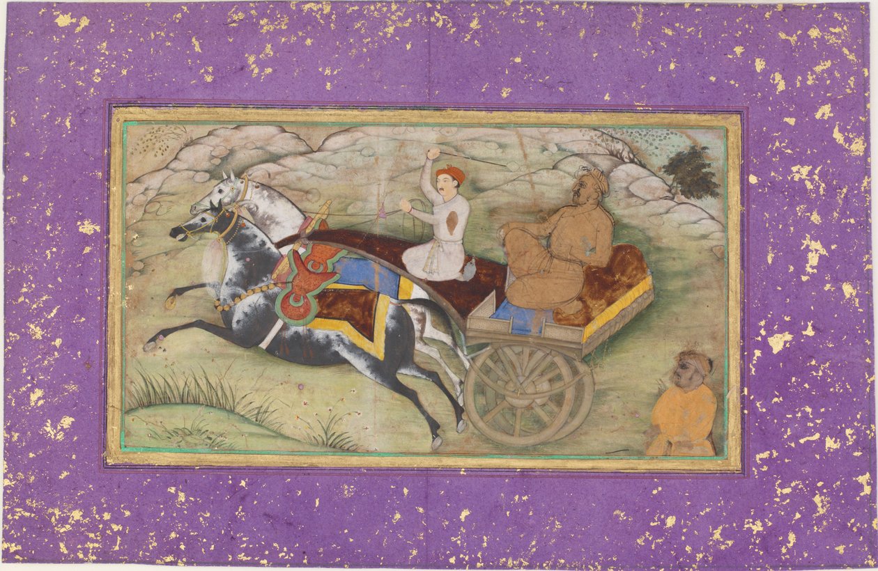 Sultan Salim i en vogn af Unknown artist