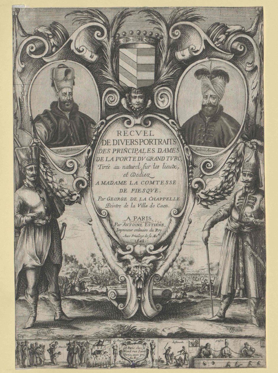 Sultan af Tyrkiet Murat IV (print) af Unknown artist