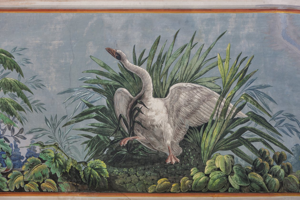 Svane, detalje af 3743687 (fresco) af Unknown artist