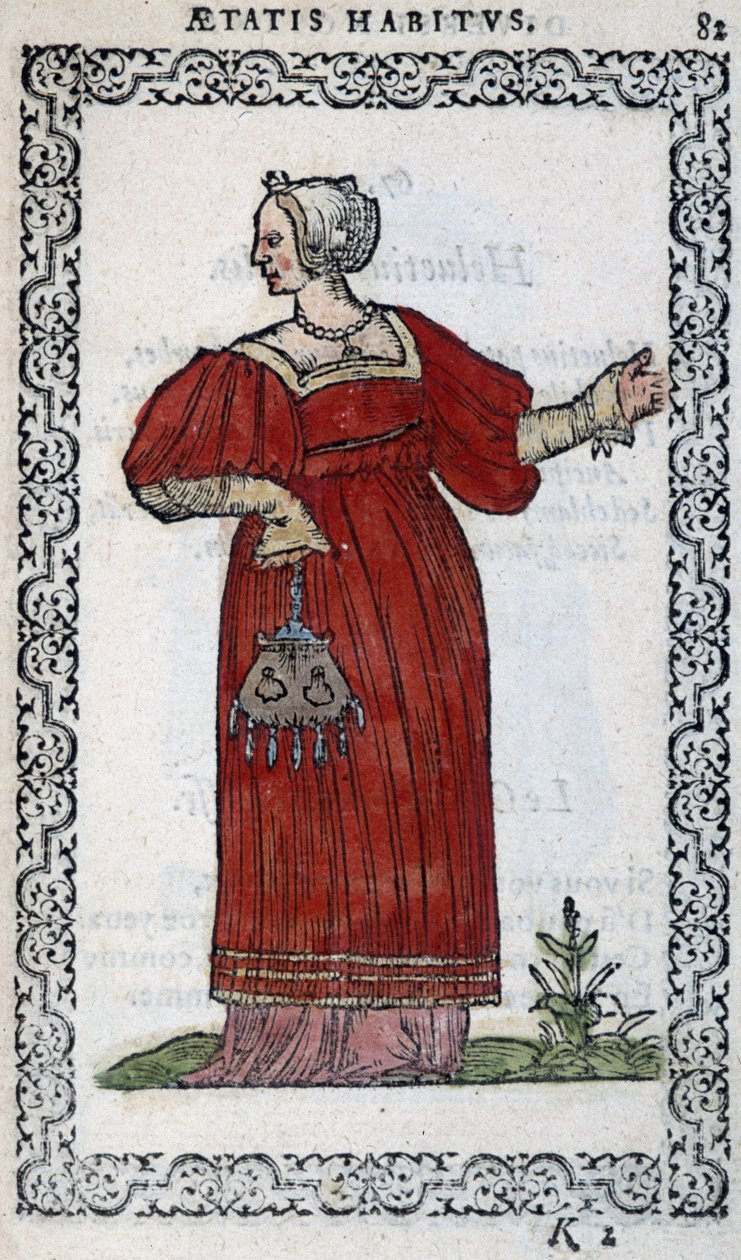 Schweizisk kvinde - i "" Habits et effigies"" af Jean Sulperius af Unknown artist